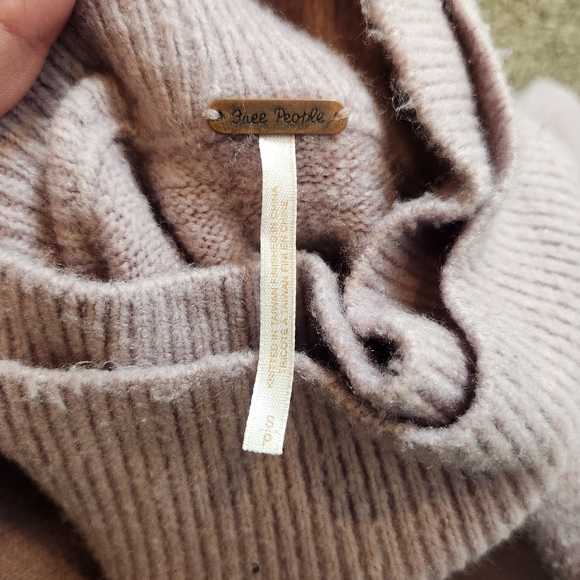 Free People Afterglow Mock Neck Wool Blend Sweater Size Small - Picture 5 of 8